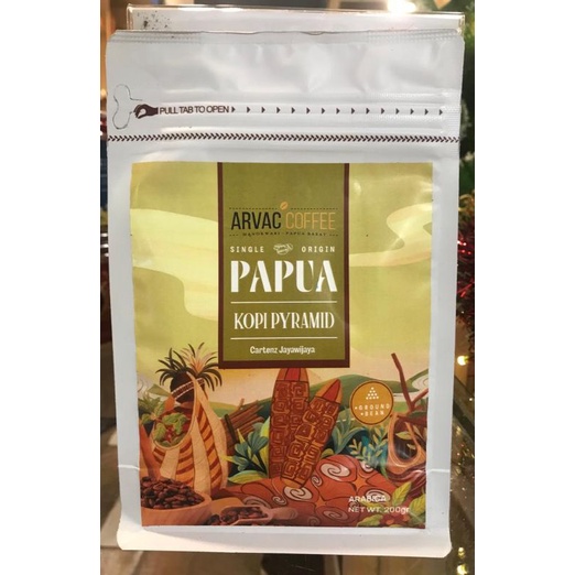 

Kopi Papua Arvac Coffee Cartenz Jayawijaya Asli Bag 200 gram