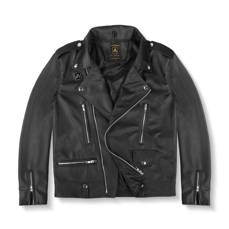Jaket Kulit Pria Rock N Roll Jaket Kulit Semi Kulit Sintetis