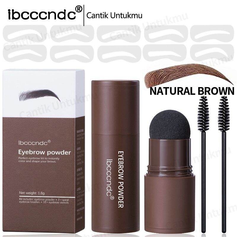 Ibcccndc Magic Eyebrows Stamp Original Shaping Powder And Hairline Contouring Powder Waterproof With 10 Model Cetakan Alis