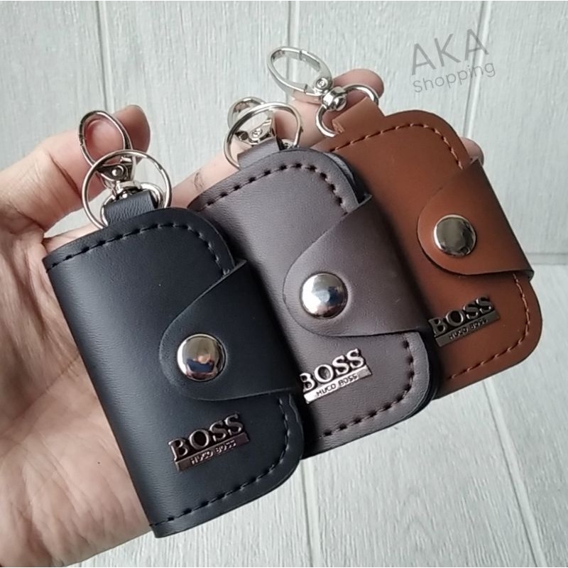 [HG BOSS11] Elegan Mini Dompet STNK Gantungan Kunci Mobil Motor