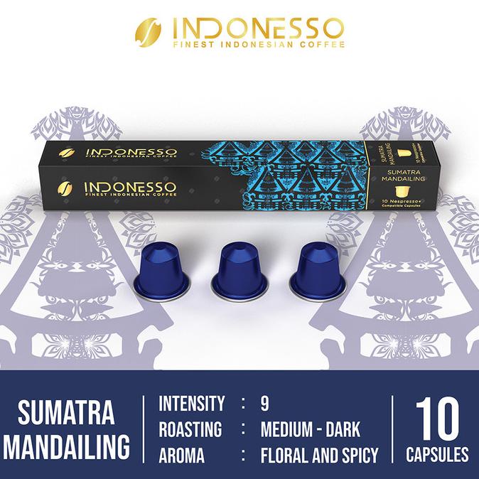 

[BISA COD] INDONESSO Sumatra Mandailing Nespresso Coffee Capsule / Kapsul Kopi