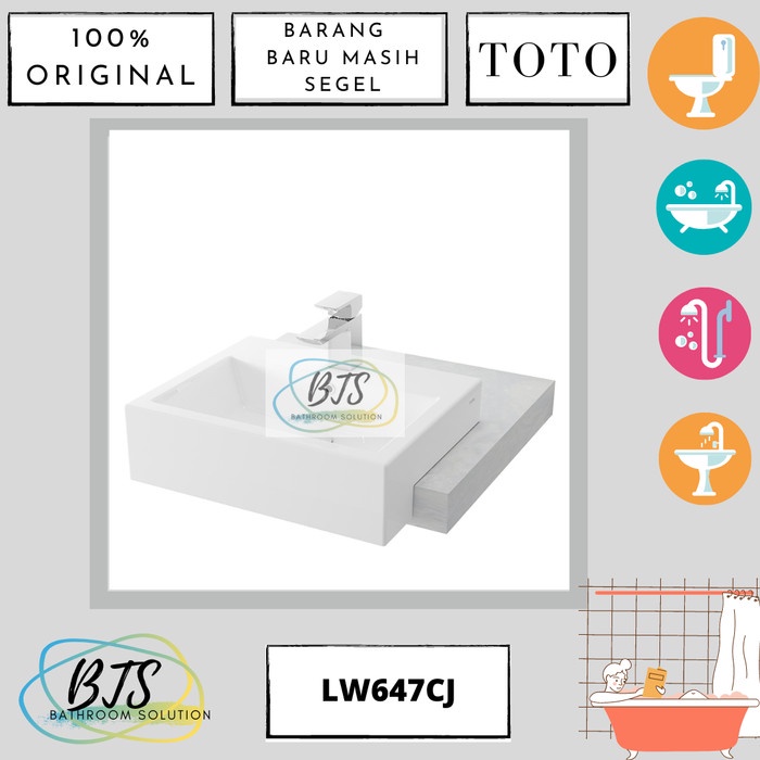 WASTAFEL MEJA TOTO LW647CJ / LW 647 CJ / LW 647CJ / LW647 CJ / LW647