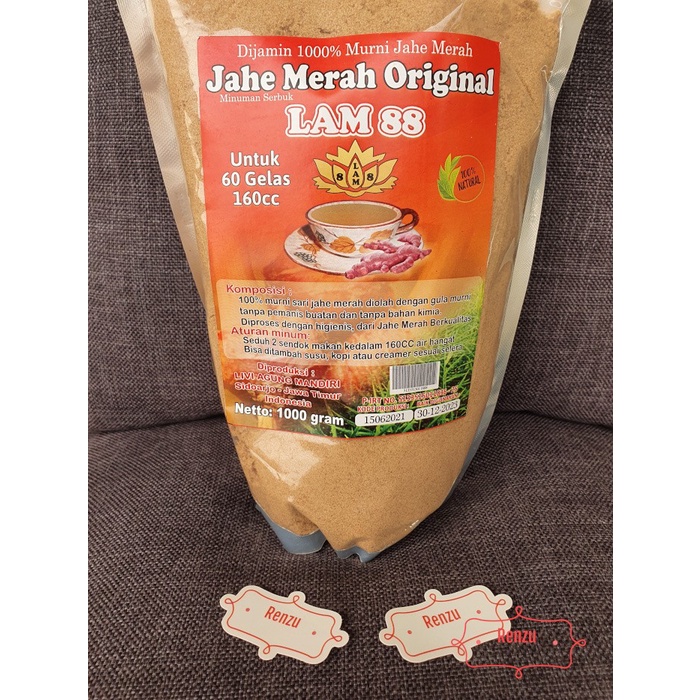 

Jahe Merah Ekstrak Bubuk Serbuk LAM 88 Original 1 Kg