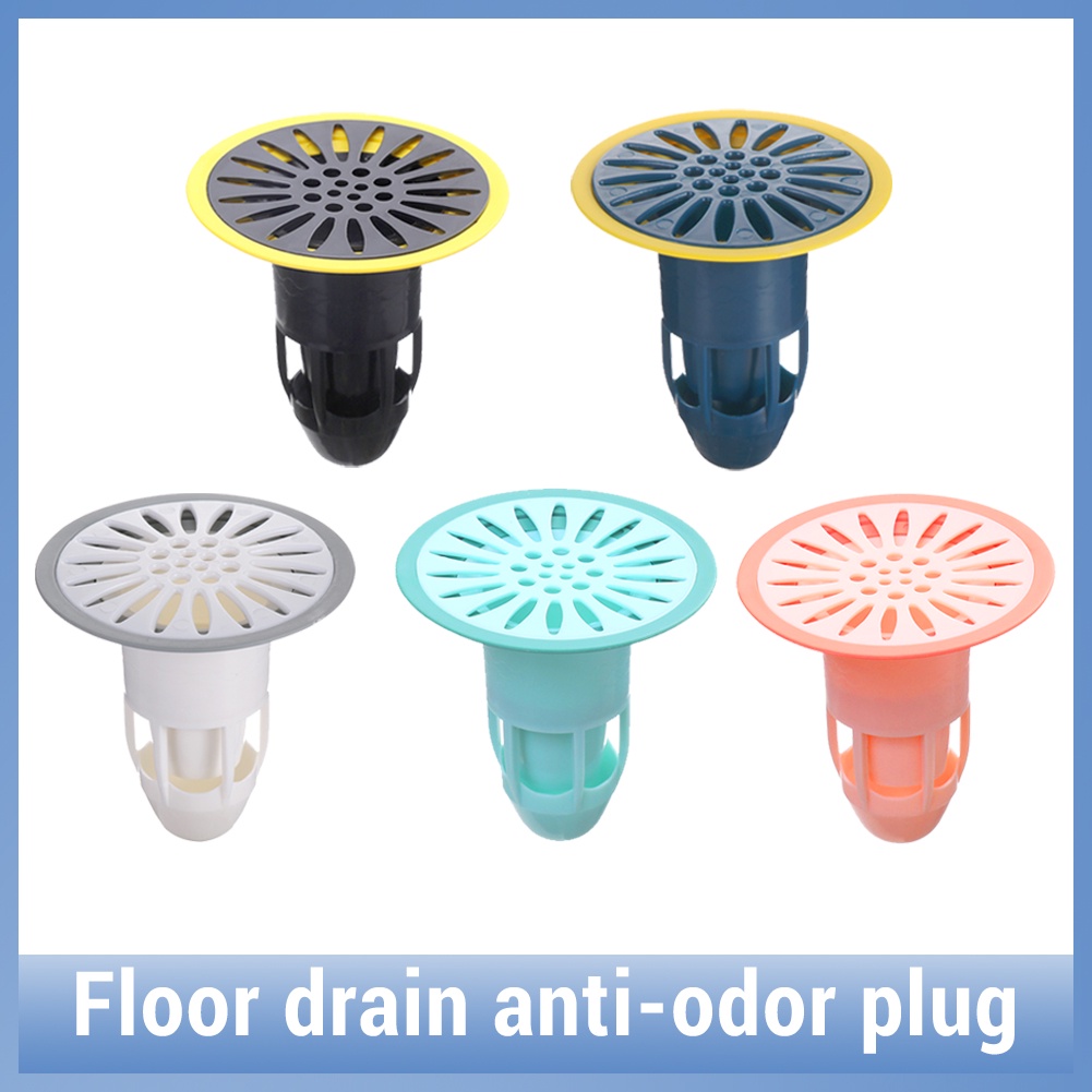 ღ Silikon Floor Drain Anti Bau dan Serangga Tahan Plug Dapur Silikon Floor Drain Selokan Penutup Toilet Anti-Serangga Anti Bau Perangkat