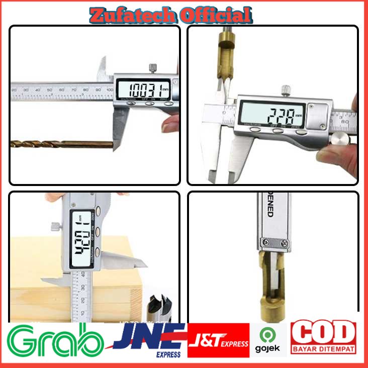 Taffware Jangka Sorong Digital LCD Vernier Caliper Micrometer 15CM - Silver - OMOT8ASV