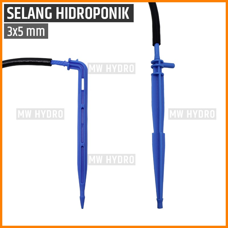 1 Rol (100 Meter) Selang 5 mm Irigasi Tetes, Fertigasi, Hidroponik - Hitam Tebal