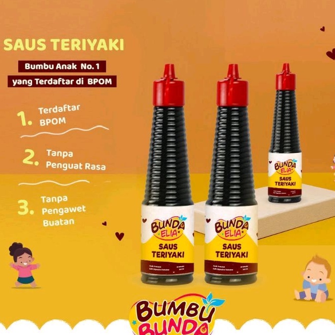 

Bumbu Bunda Elia Saus Teriyaki & Kecap Manis 140ml