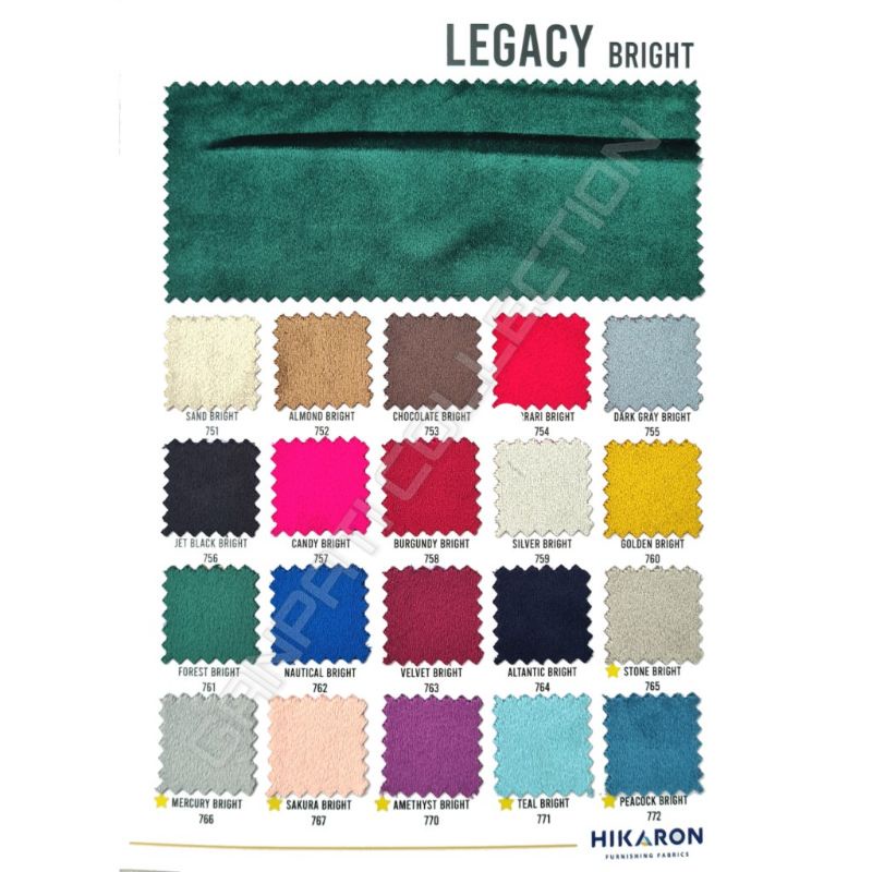 RB Kain Interior Hikaron Beludru / Bludru Tebal - Legacy (Sofa, Kursi, Jok, Furniture, Sarung