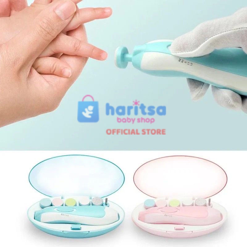 Baby Care Electric Nail Trimmer / Gunting Kuku Bayi / Pemotong Kuku Bayi Clippers Set Tool Gunting Kuku Bayi Kado Lahiran Grooming Baby
