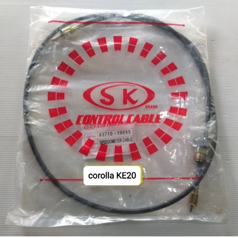 kabel speedometer kilometer corolla KE20 tahun 1973-1974 merek Sk