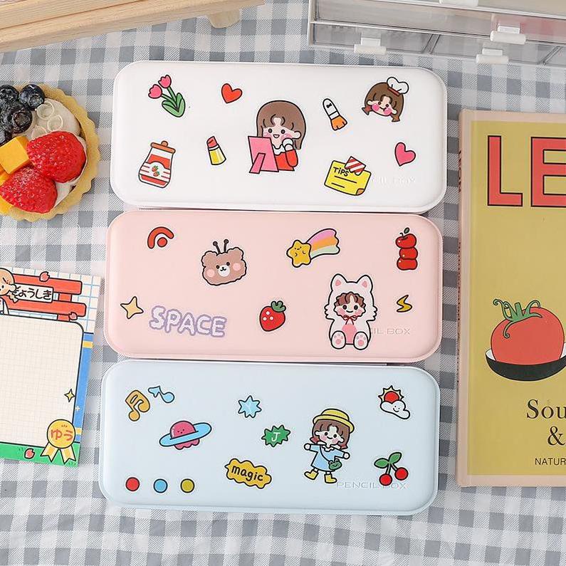 

[A-3@4 ✉) BACA DESKRIPSI! Kotak tempat Pensil Minimalis Pencil Case Aesthetic - F0100 paling laris