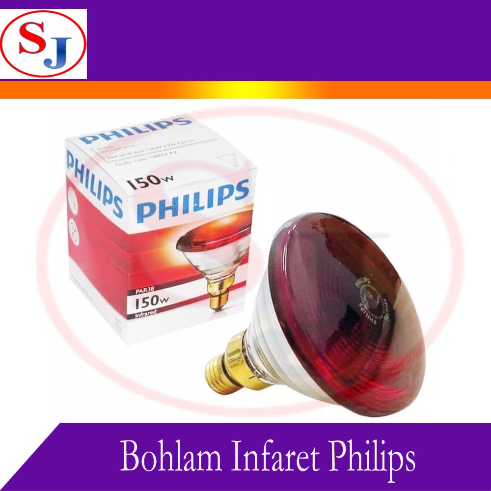 Bolam Infrared Philips 150W - Bolam Terapi Philips - Bohlam Infrared