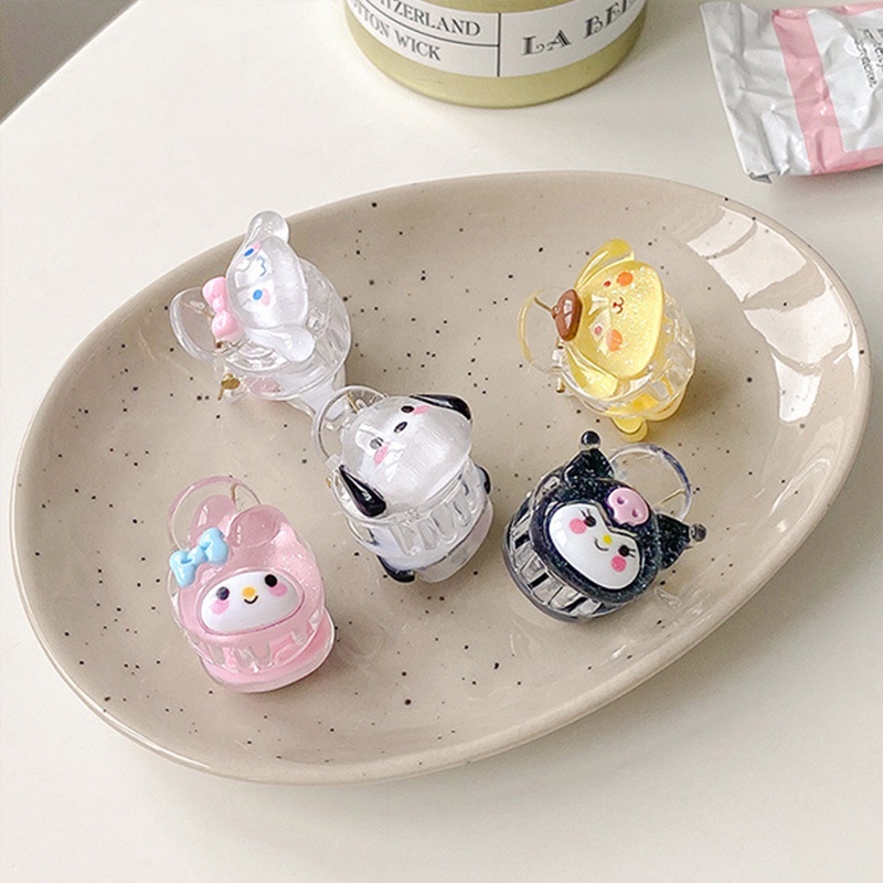 COD❤️Jepit Rambut Sanrio Lucu Anak Dan Wanita Cute Bentuk Kartun Korea Gaya Kuromi Melody Purin Cinnamoroll Pochacco Bahan Akrilik