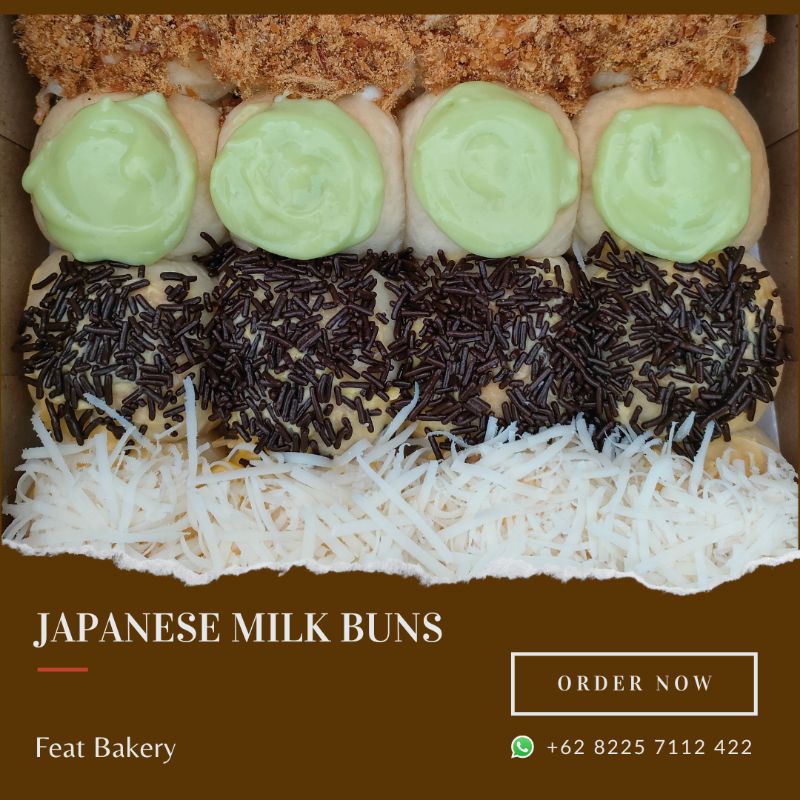 

Japanese Milk Buns isi 16buns
