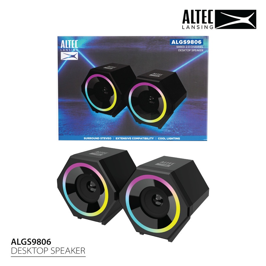 Speaker Altec Lansing ALGS9806 2.0 RGB | Speaker Gaming