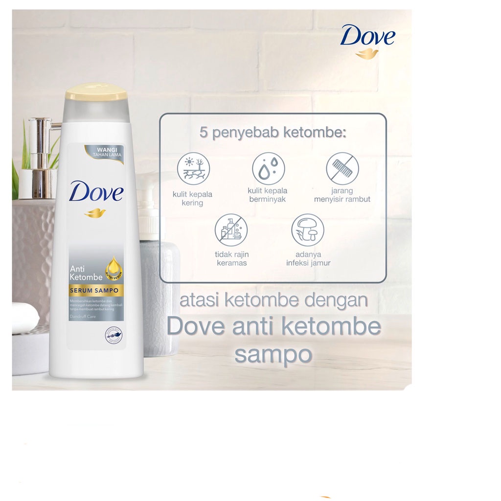 DOVE SERUM SHAMPOO ANTI KETOMBE 135ML -NJ