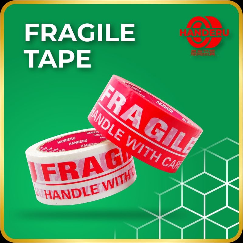 

lakban motif fragile UK 48 x 72 yard x 45 mic ( isi 6 roll )