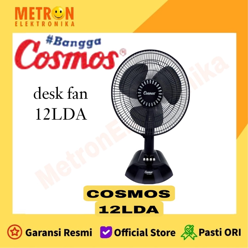 Cosmos Desk fan 12 INCH Kipas Angin Meja 12LDA 12 LDA Black