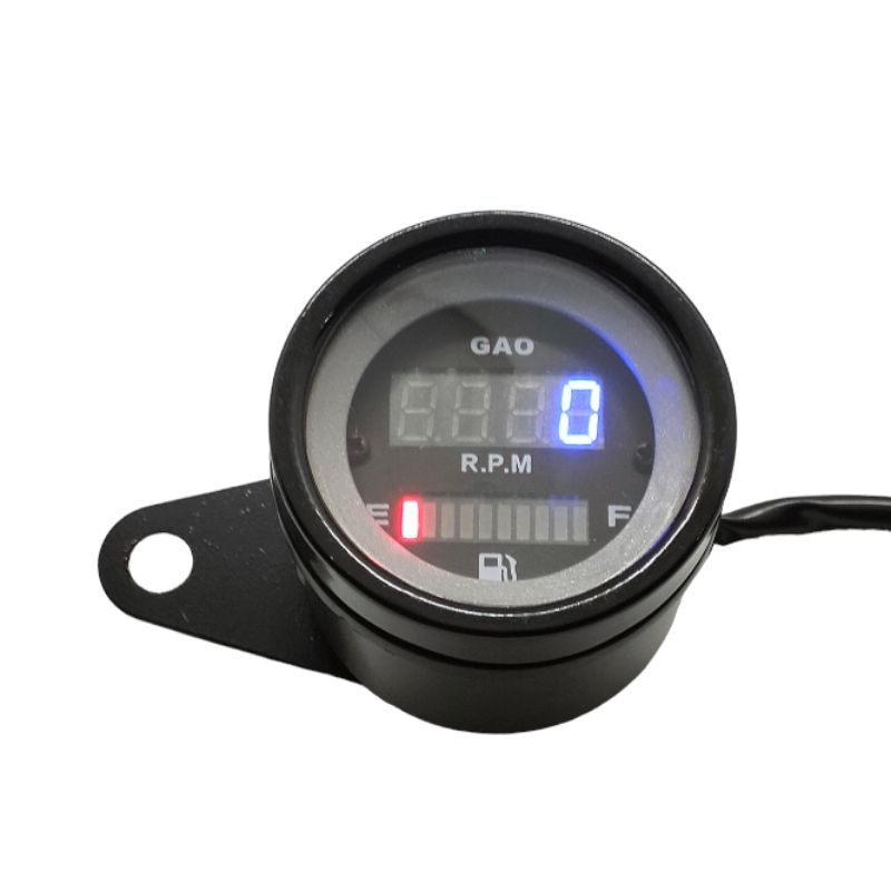 Speedometer Fuel Meter 2in1 Digital Rpm Plus Amper Bensin Digital LED Universal motor/mobil dill