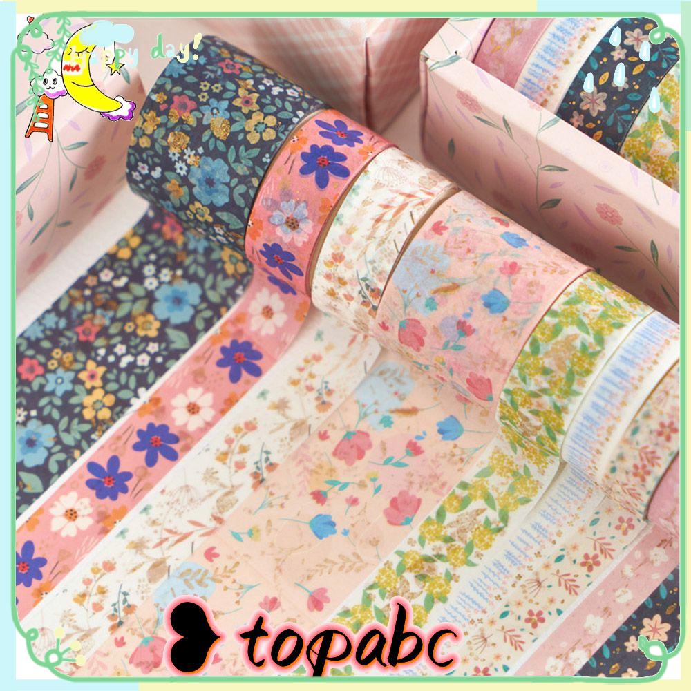 Top 10roll/Set Washi Tape Sastra Kualitas Tinggi Scrapbooking Sedikit Segar INS DIY Bahan