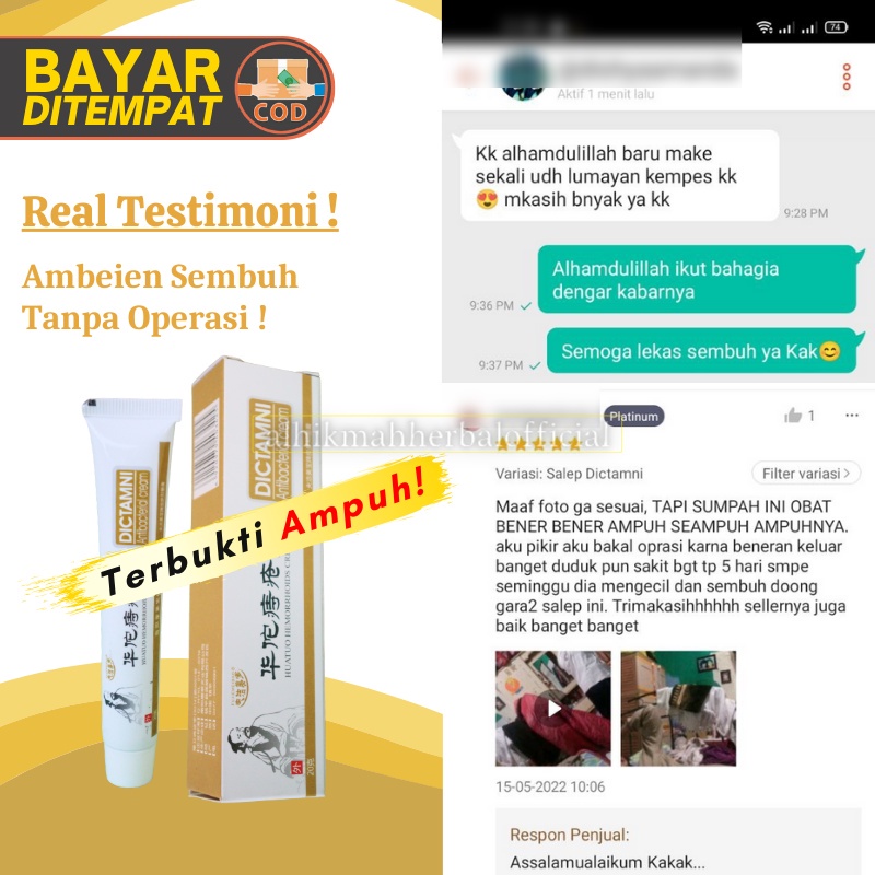 Obat Salep Wasir Ambeien Ambeyen Ambien Dictamni Salap Herbal Cina Paling Ampuh Original Mengobati Wasir / HEMORRHOID / keluar benjolan tradisional Berkhasiat Aman / Cream Anal anus Murah