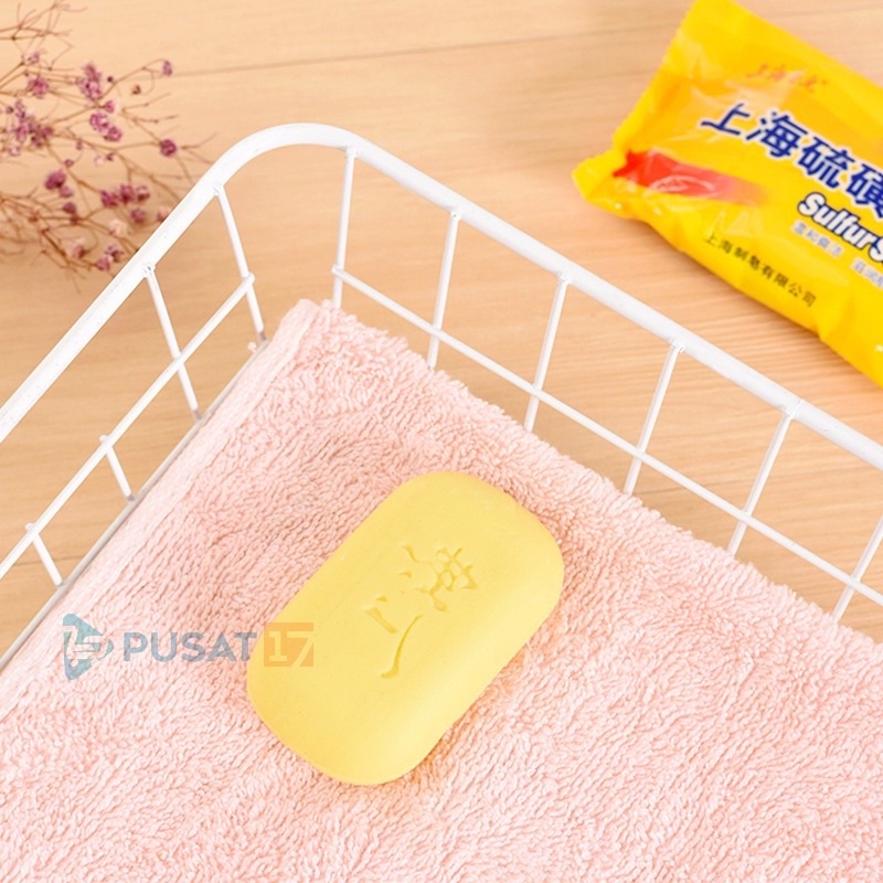 GRATIS ONGKIR {Instant COD Medan Termurah} SULFUR SOAP BEST SELLER SABUN MANDI BATANG ANTI BAKTERI SHANGHAI SURFUL SOAP ORIGINAL / SABUN MANDI BELERANG UNTUK GATAL JAMUR ALERGI SANGAT BAGUS UNTUK KESEHATAN KULIT