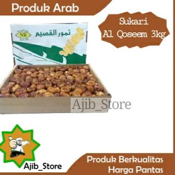 

₦ (FRESH QUALITY) KURMA SUKARI AL QASEEM 3Kg 3 KG Sukkari Basah Qasim Qasem Ruthob Madu Premium Dates ょ