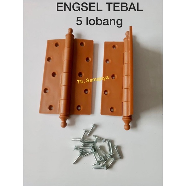 Engsel Pintu Kamar mandi TEBAL 3.5mm, Size 5&quot; ,12 cm ENGSEL pintu PVC