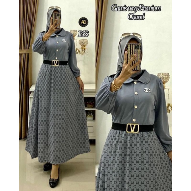 Gamis Kekinian/Dress voxy/Dress Haidan/Gamis Murce