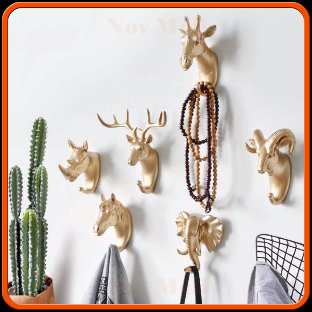 Gantungan Dinding Wall Hanging Hook Antlers Head -ST312