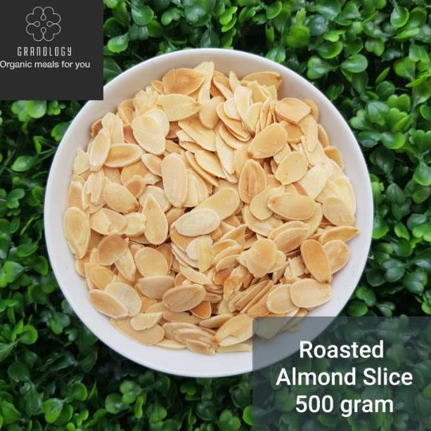 

(PROMO 08D64) Roasted Almond Slice / Kacang Almond Slice Oven (500 Gram) by Granology ✪
