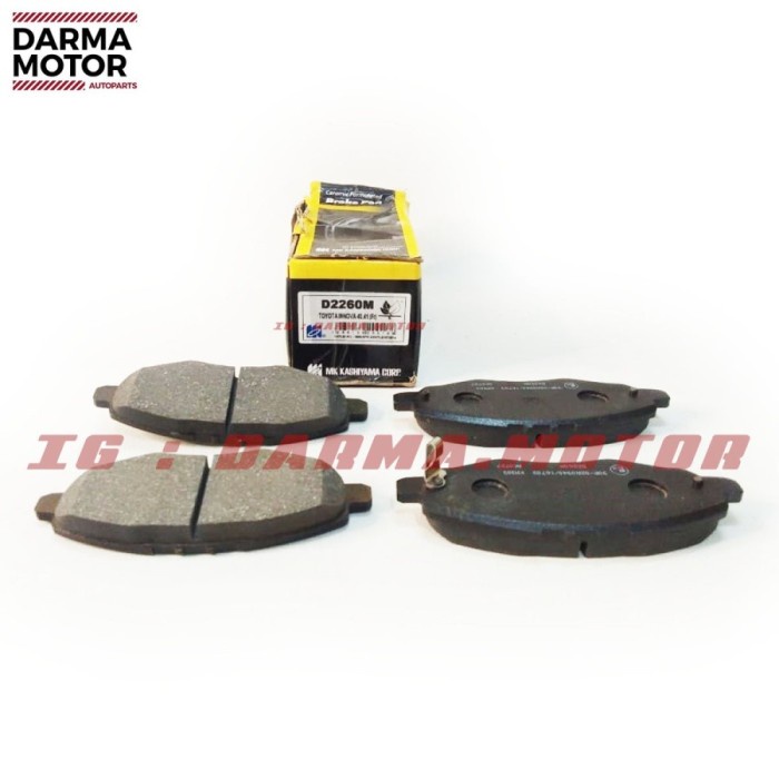 "FRONT DISC PADS / KAMPAS REM CAKRAM DEPAN TOYOTA INNOVA MK KASHIYAMA