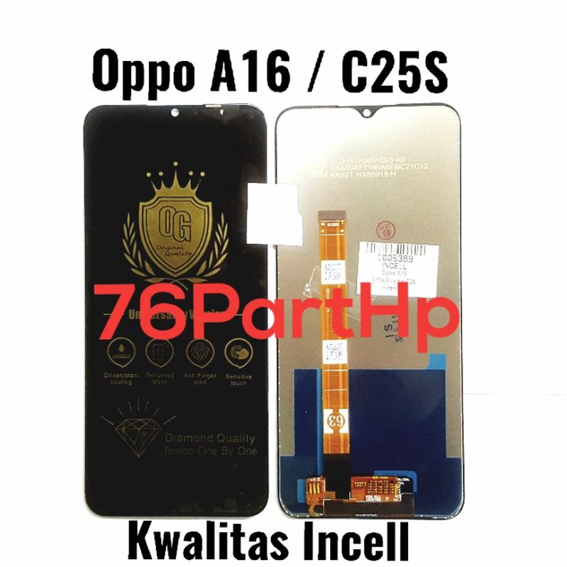 lcd Touchscreen Fullset kwalitas incell Oppo A16 - C25S