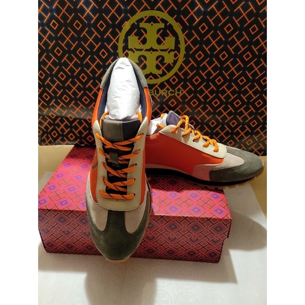 Tory Burch Annie Nylon Runner Green TB 20833