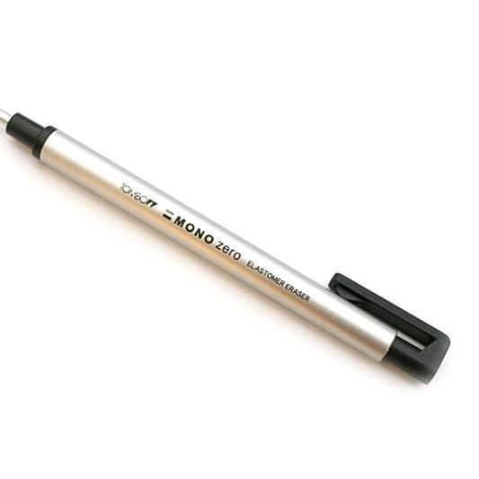 

㊪ Tombow MONO Zero Eraser Fine Circle 2.3 mm (BLACK/ SILVER) ろ