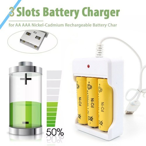 Charger Baterai AAA Dan AAAA Charger Sang Zi Tong ( 4 Slot ) ( 3 Slot )