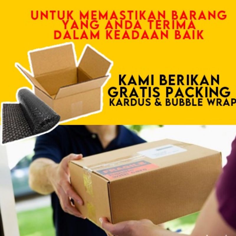 

bubblewraph dan kardus tambahan