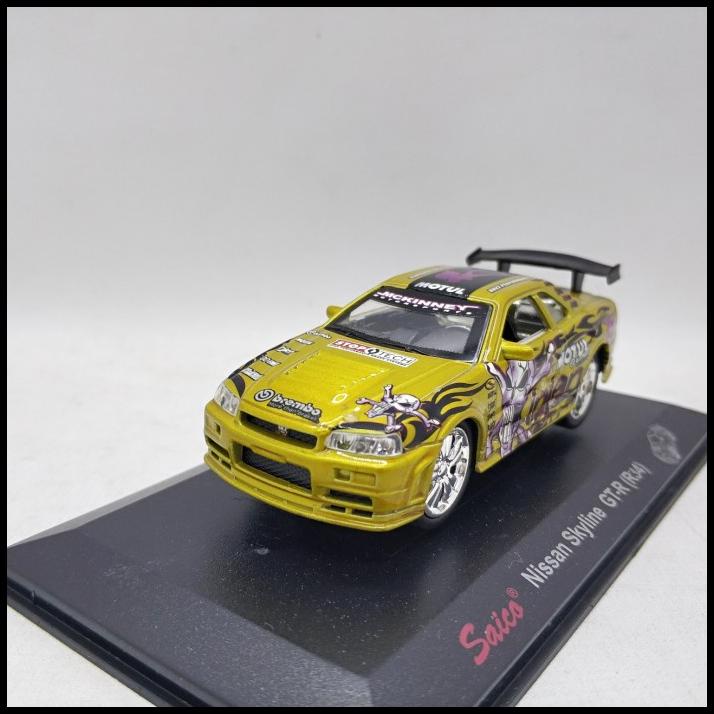 Saico Nissan Gtr R34 Gold 1/43