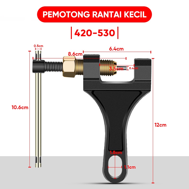 ISKU Pemotong Rantai Sepeda Motor Chain Breaker 420 428 530 Termurah Chain Breaker Rantai Sepeda Motor Alat Pemotong/Pemotong Rantai