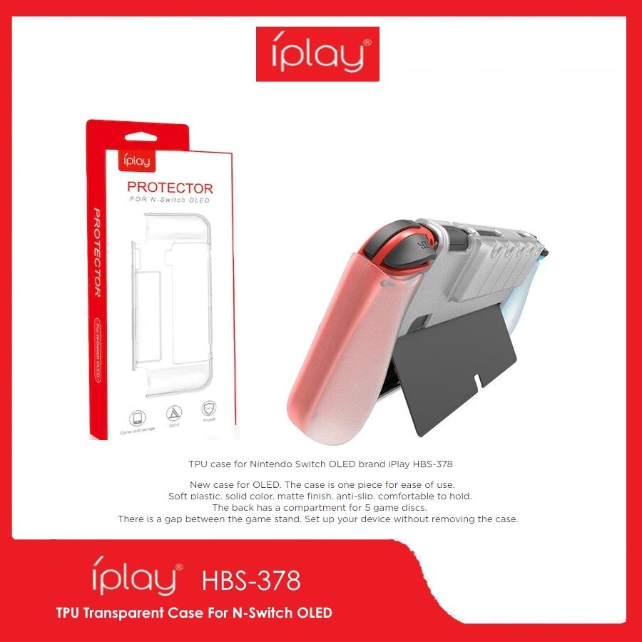 Iplay HBS-378 Protector TPU Case Nintendo Switch Oled and Joy Con