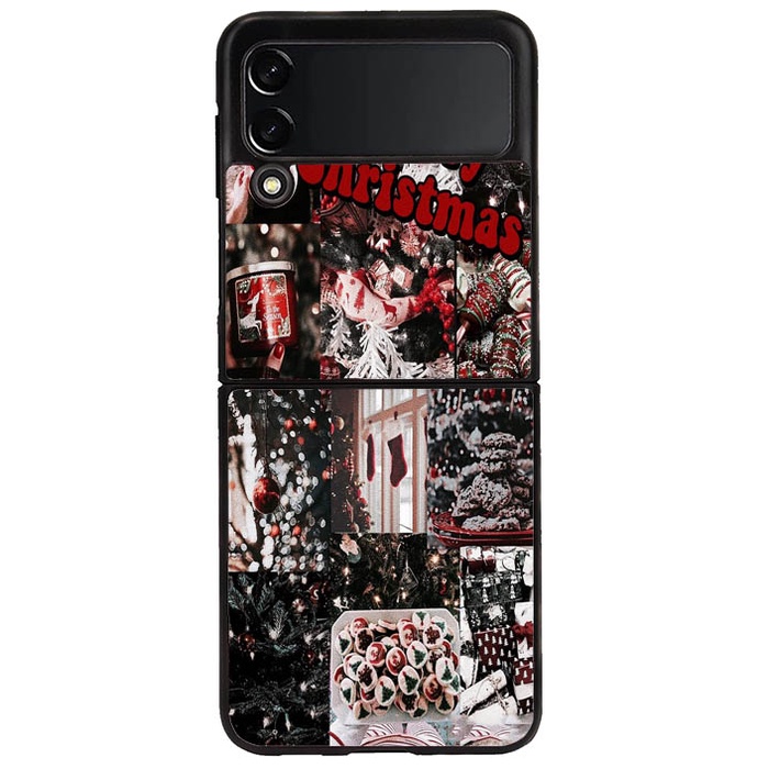 Casing Case Samsung Galaxy Z Flip 3 Z Flip 4 Z Fold 4 Z Fold 3 Christmas Aesthetic D78