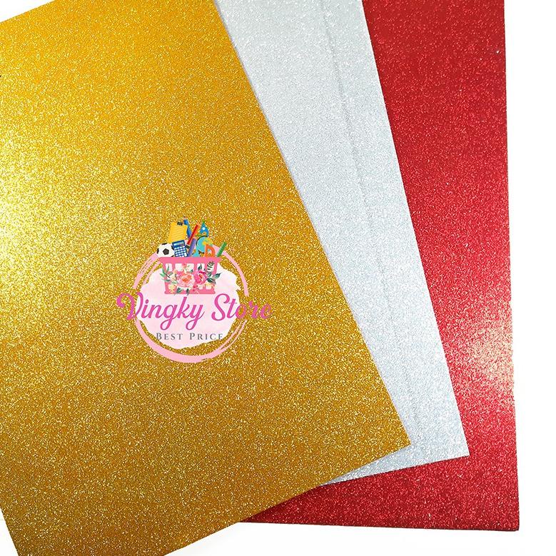 

[PRODUK A8FDF] Foam Art Glitter 40 x 60 1.8mm Pilih 1 warna KKI