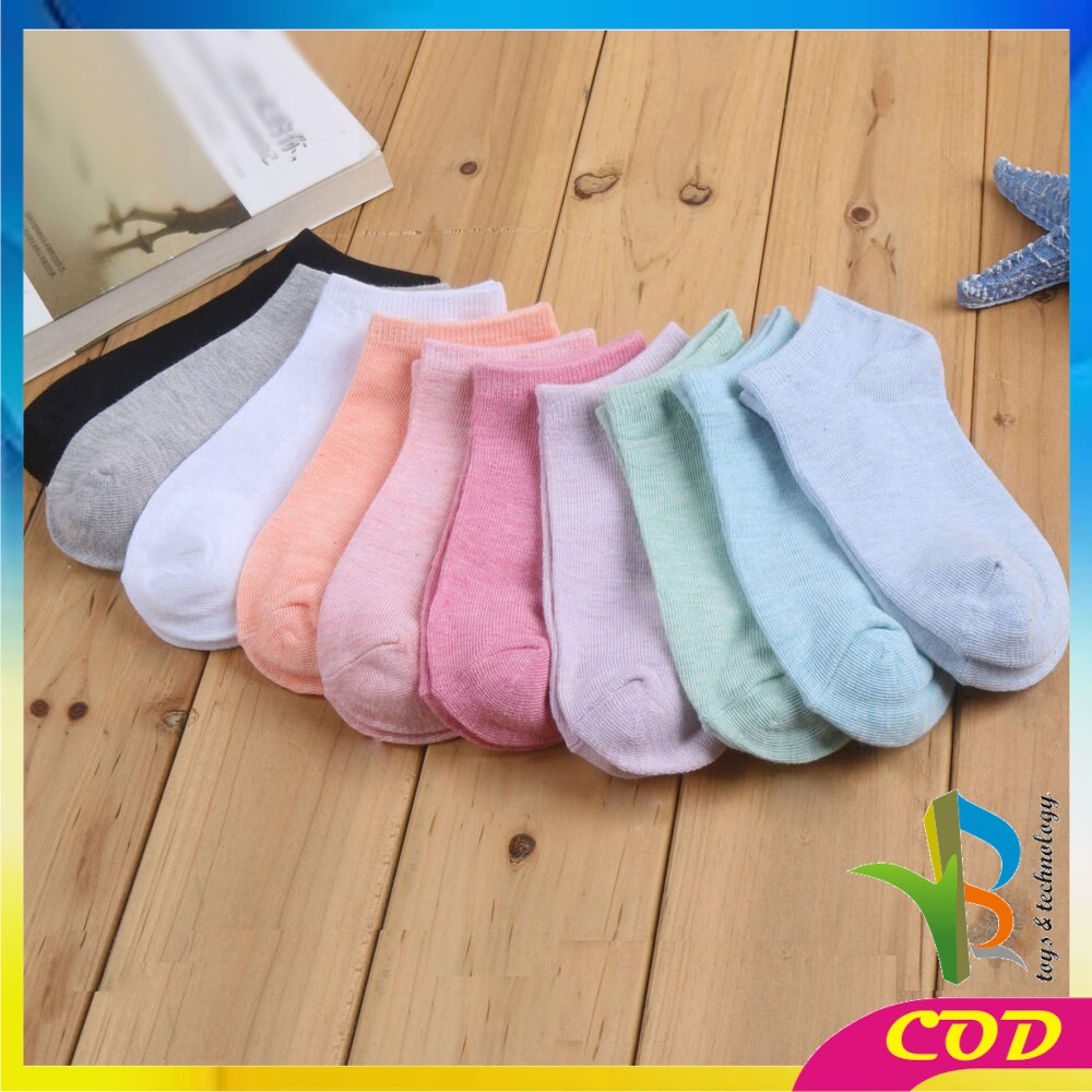 RB-P52 Kaos Kaki Pendek Dewasa Motif Polos / Short Socks Kaos Kaki Semata Kaki / Kaos Kaki Ankle