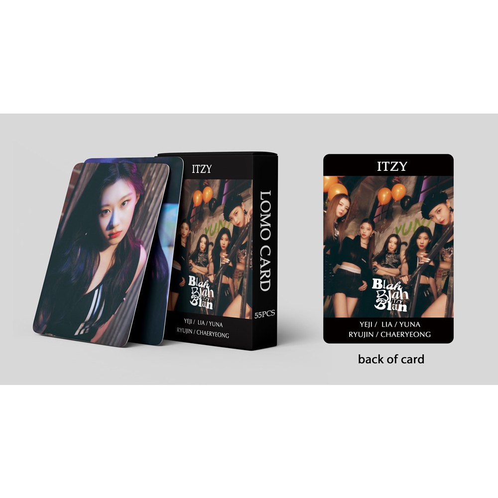 555pcs ITZY Blah Blah Album Blah Lomo Card Kpop Photocards Postcards Series In Stock New Arrival LY