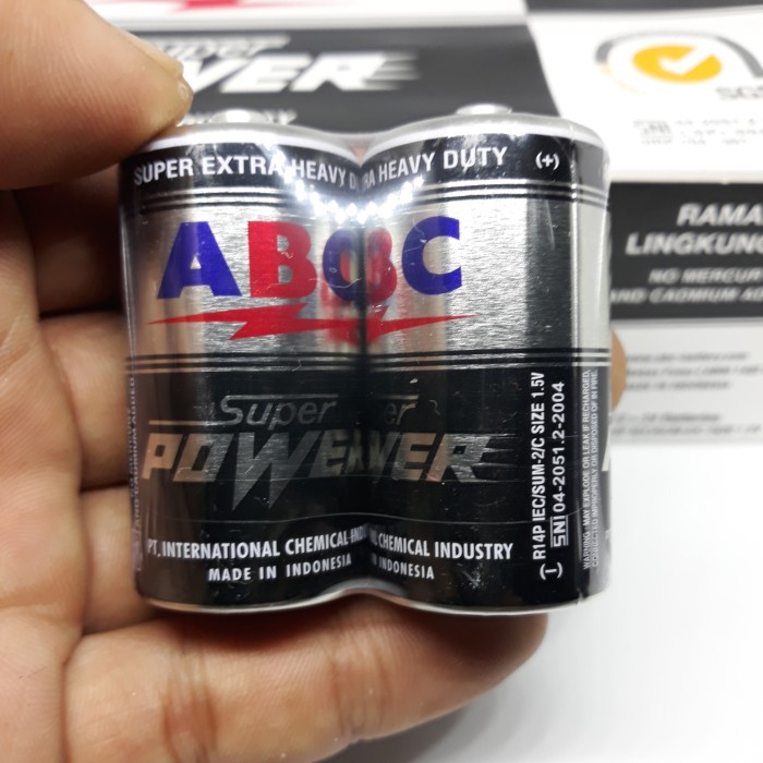 [Ready] Baterai Abc Size C Batre Abc Super Power Tipe C Batteries