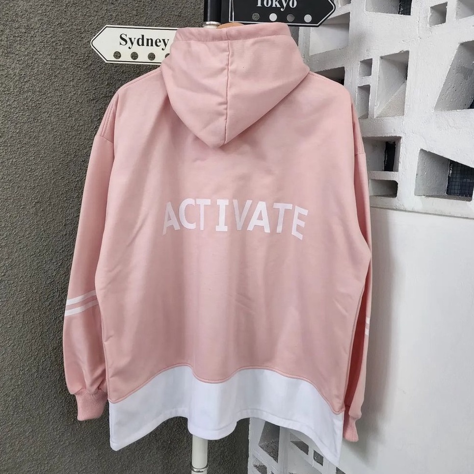 Hoodie Unique Sweater Hoodie Wanita Casual Hits Bahan Fleece