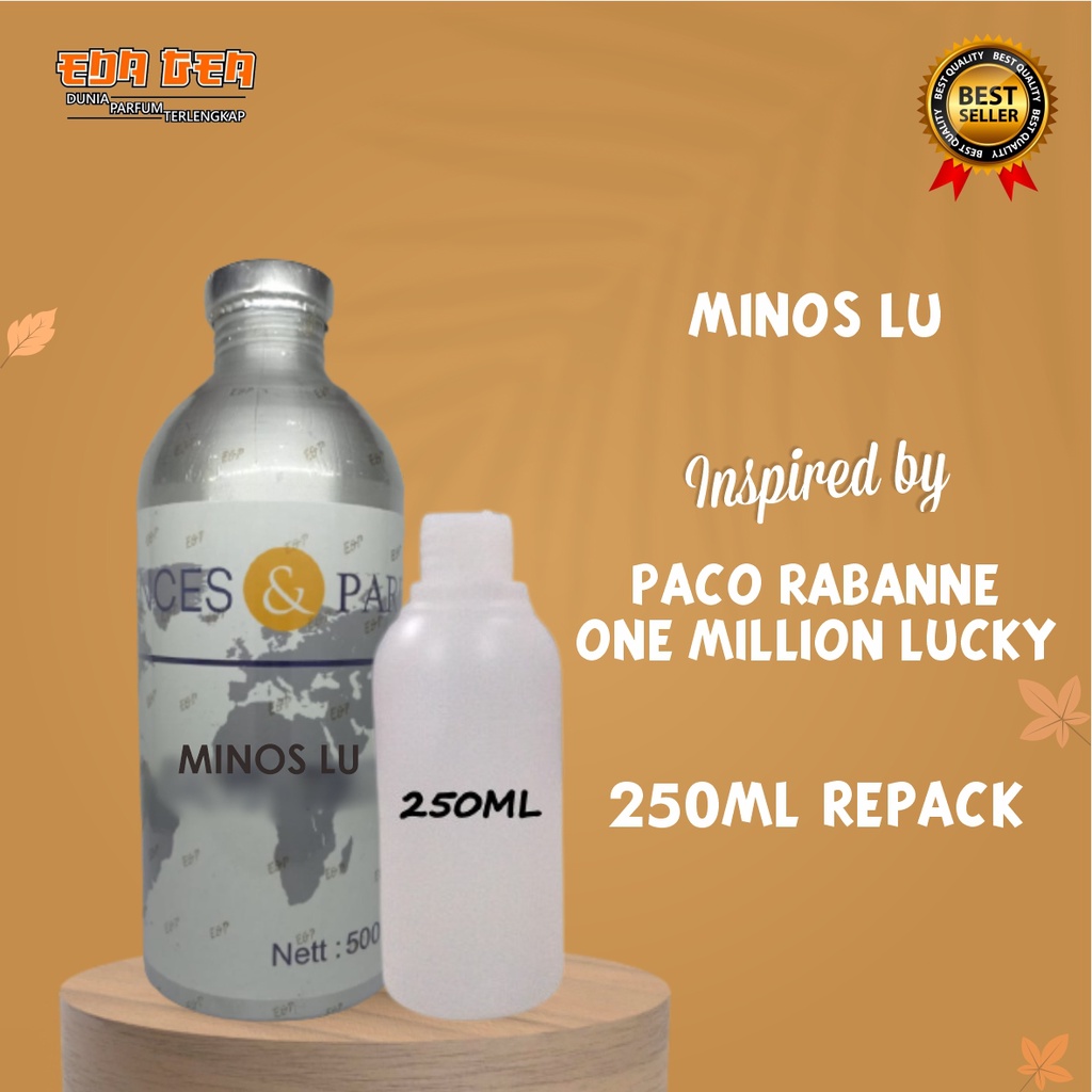 BIBIT PARFUM MURNI MINOS LU | ESSENCES | 250ML KEMASAN REPACK