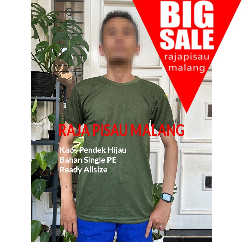 RPM kaos polos hijau army / hijau tua