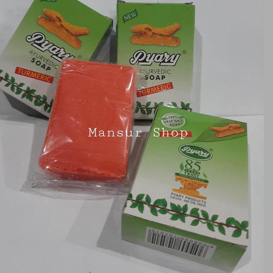 Ready Stok  Sabun Arab Pyary Ayurvedic Turmeric Soap ORIGINAL 100%