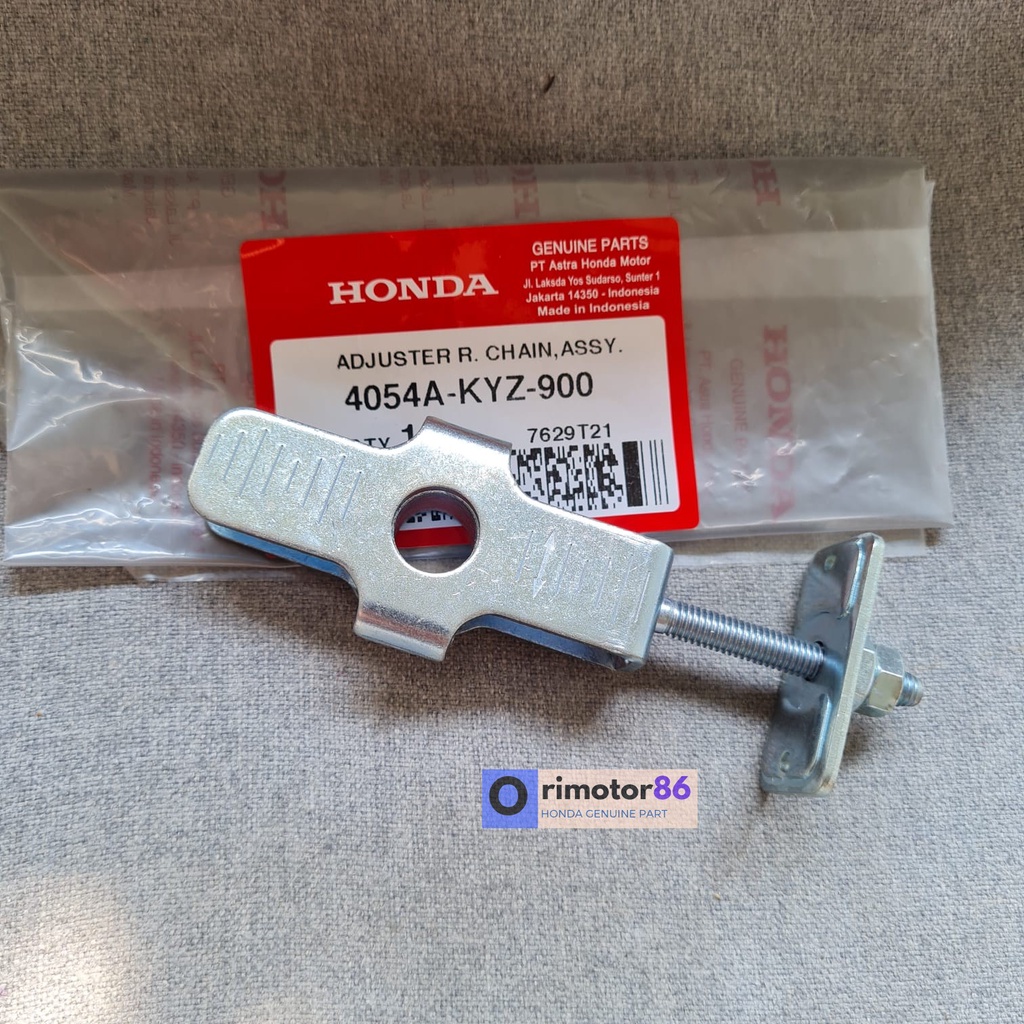 Setelan Rantai Supra X 125 helm In 4054A KYZ 900 Anting Rantai Roda Supra X Penyetel Rantai Original